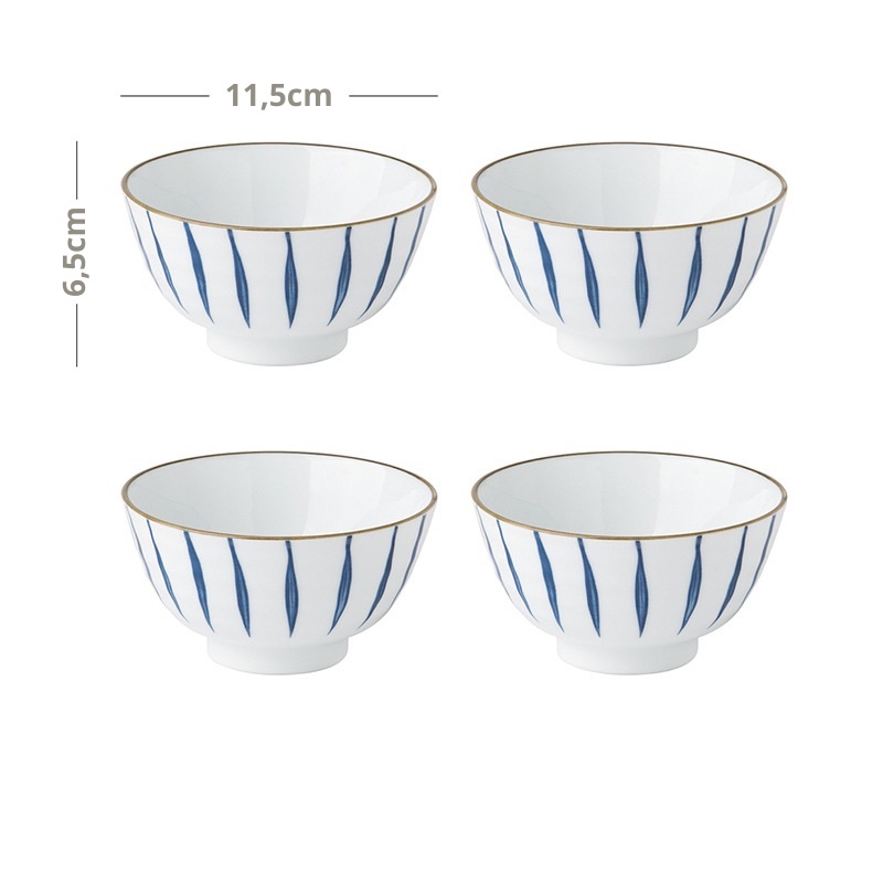 Bát Cơm Sứ Kẻ Decor - OHOHO HOME