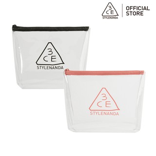 Túi Đựng Mỹ Phẩm 3CE Clear Trapeze Hình Thang Màu Trong Suốt 20 X 14,5 X 7cm