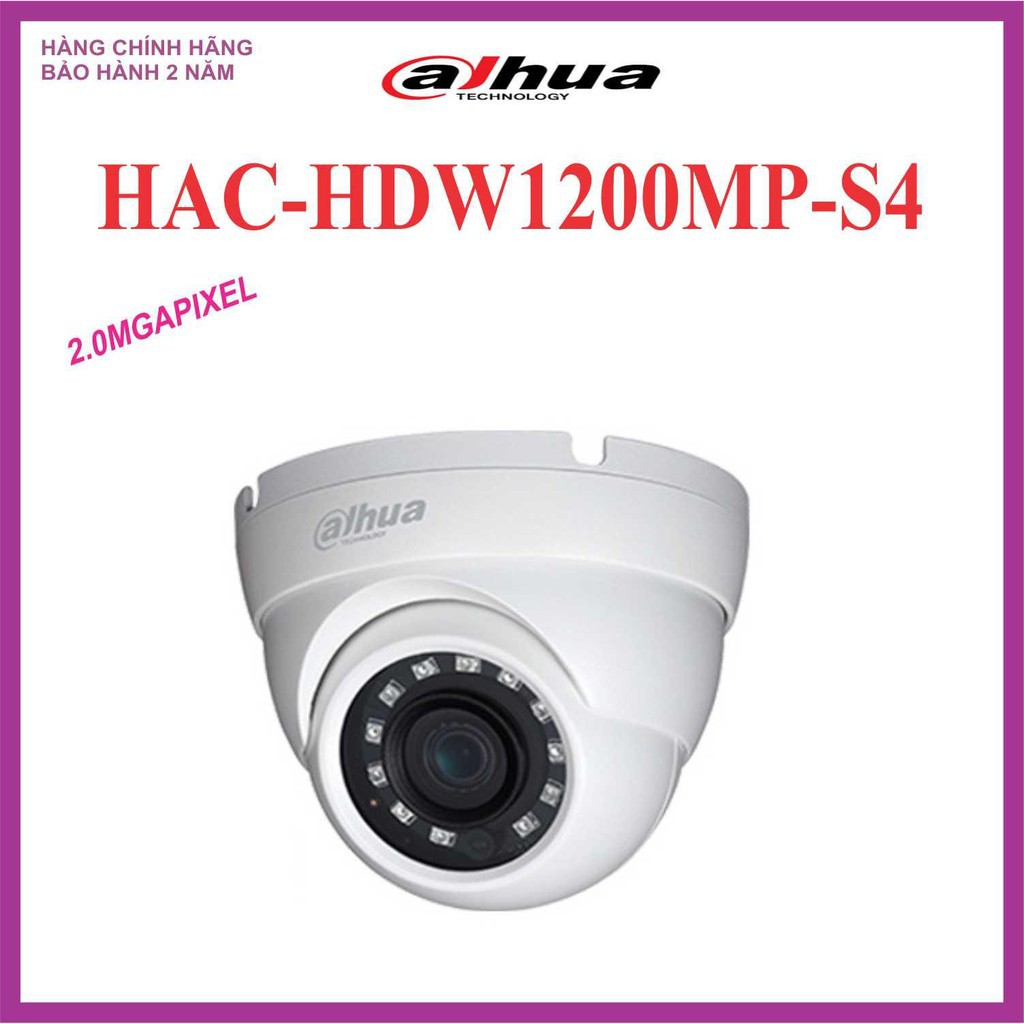 [Mã ELHAMS5 giảm 6% đơn 300K] {Giá Hủy Diệt} Camera Dahua DH-HAC-HDW1200MP-S4 - hàng chính hãng .