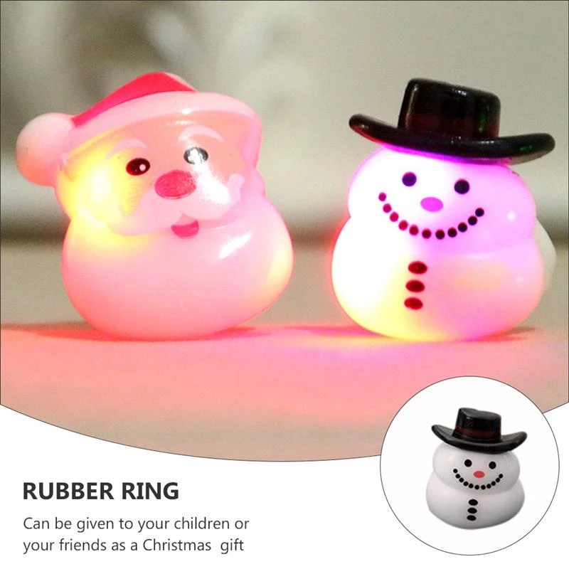 [Giáng Sinh Đặc Biệt] [Nhẫn Dạ Quang Hình Hoa Tuyết Ông Già Noel] [Giáng Sinh Nhỏ Nhắn]