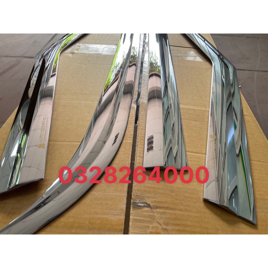 Vè che mưa mạ crom xe Huyndai Creta 2022 2023 - Hàng Autoclover Hàn Quốc
