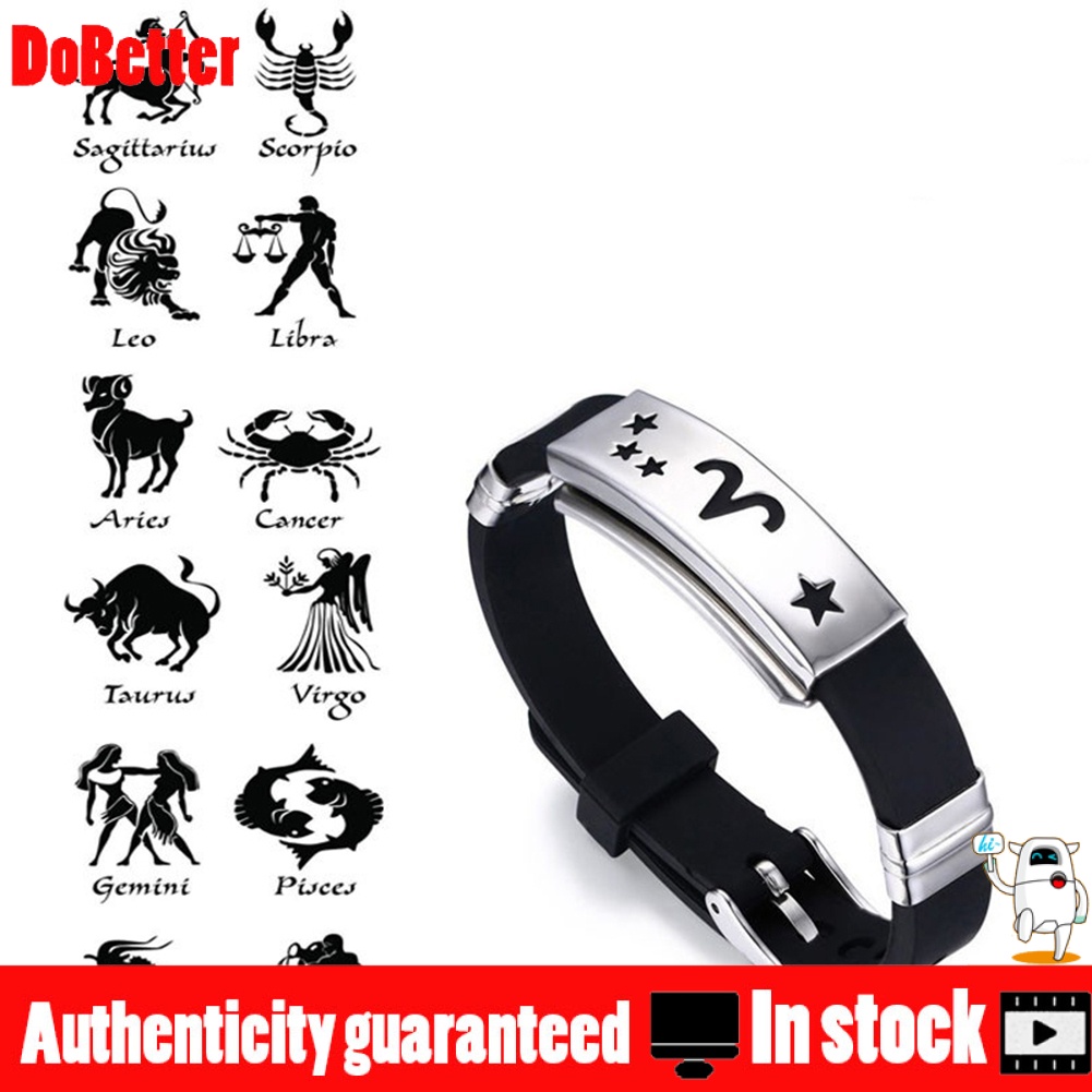 Vòng đeo tay bằng silicon và thép không gỉ dành cho nam