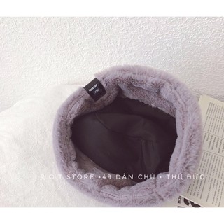 Mũ lông Hàn Quốc dễ thương cho bé