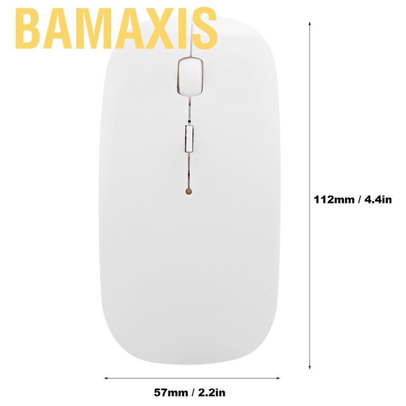 Bamaxis ASHATA Wireless Mouse  Computer Office Business Portable Notebook Tablet Accessories L3 White for