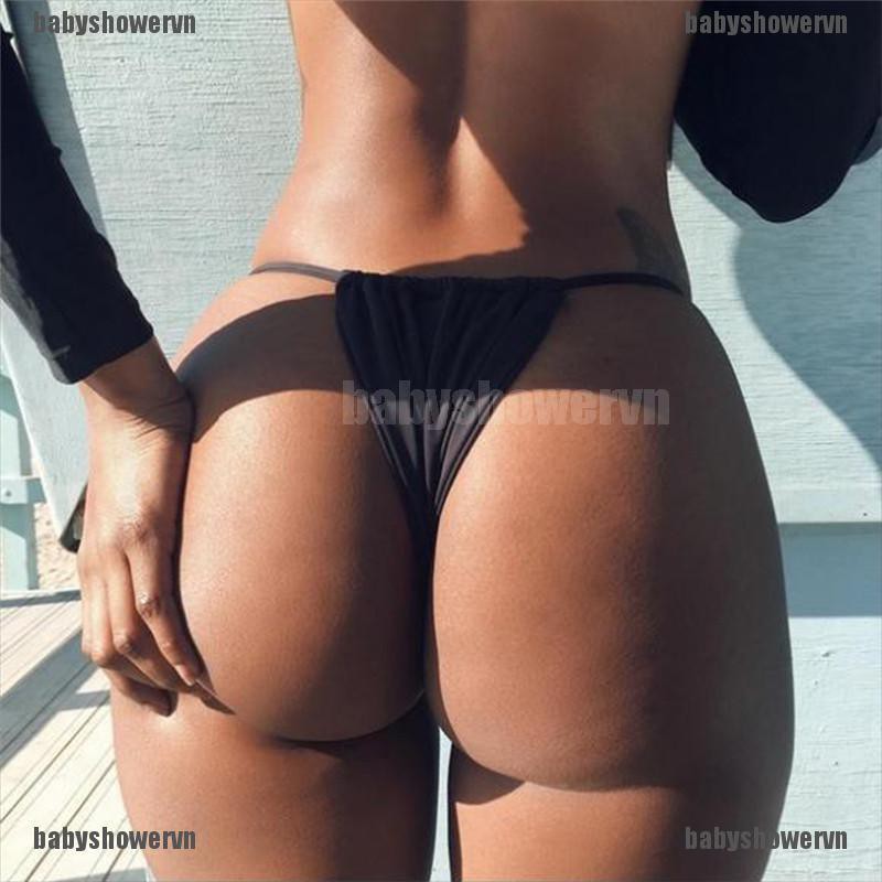 Bộ bikini 2 mảnh trơn áo bra có mút nâng quần lót quyến rũ cho nữ | BigBuy360 - bigbuy360.vn