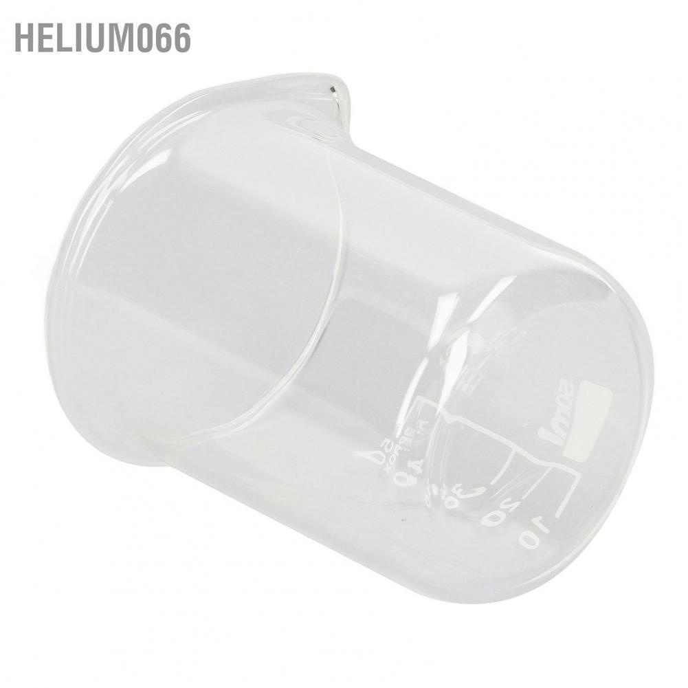 [Hàng mới về] Set 10 cốc thí nghiệm chia vạch tiêu chuẩn trong suốt bằng thủy tinh dày hình trụ 50ml