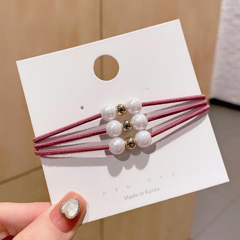 Dây Buộc Tóc SOLANO Chun Buộc Tóc 3 Dây Co Giãn Phong Cách Hàn Quốc Thời Trang Xinh Xắn Cho Nữ FAH-001248