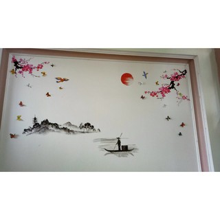decal dán tường đào