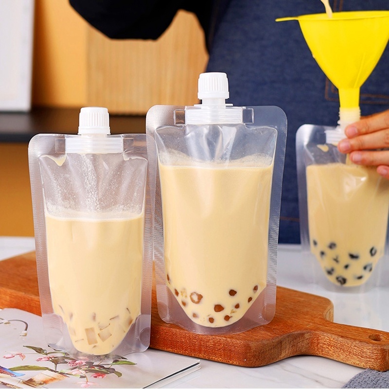 Túi Nhựa Trong Suốt Đựng Nước Trái Cây Tiện Dụng 200-2500ML DIY