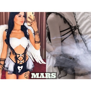Cosplay người hầu, cosplay nàng hầu, váy ngủ xuyên thấu ren cao cấp