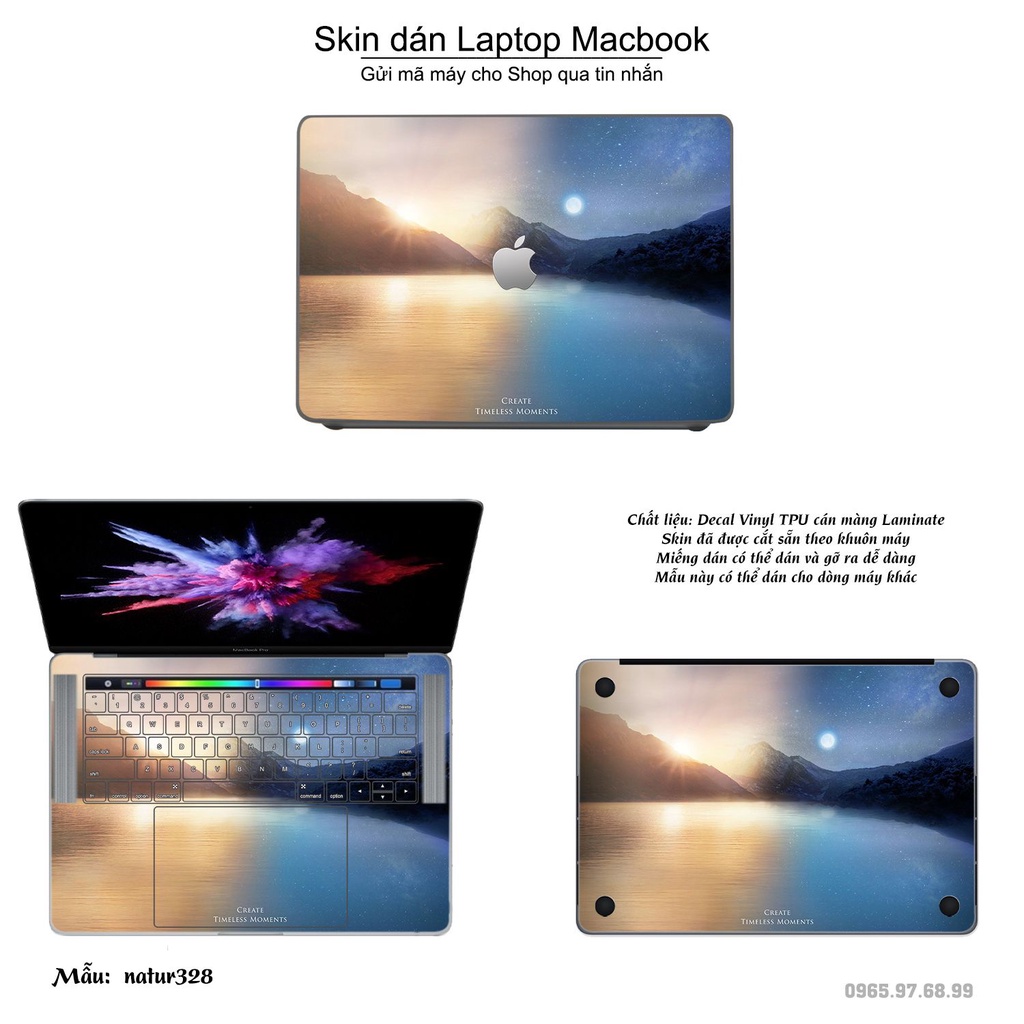 Skin dán Macbook mẫu thiên nhiên (đã cắt sẵn, inbox mã máy cho shop)