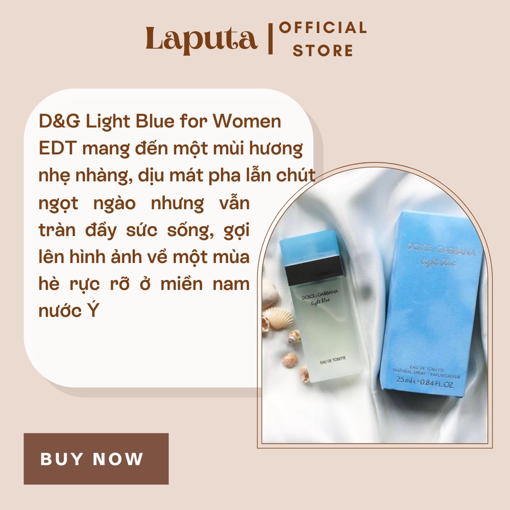 Nước Hoa Nữ D.g Light Blue Hương Bưởi Thơm Mát Trẻ Trung Hiện Đại Tươi Mát