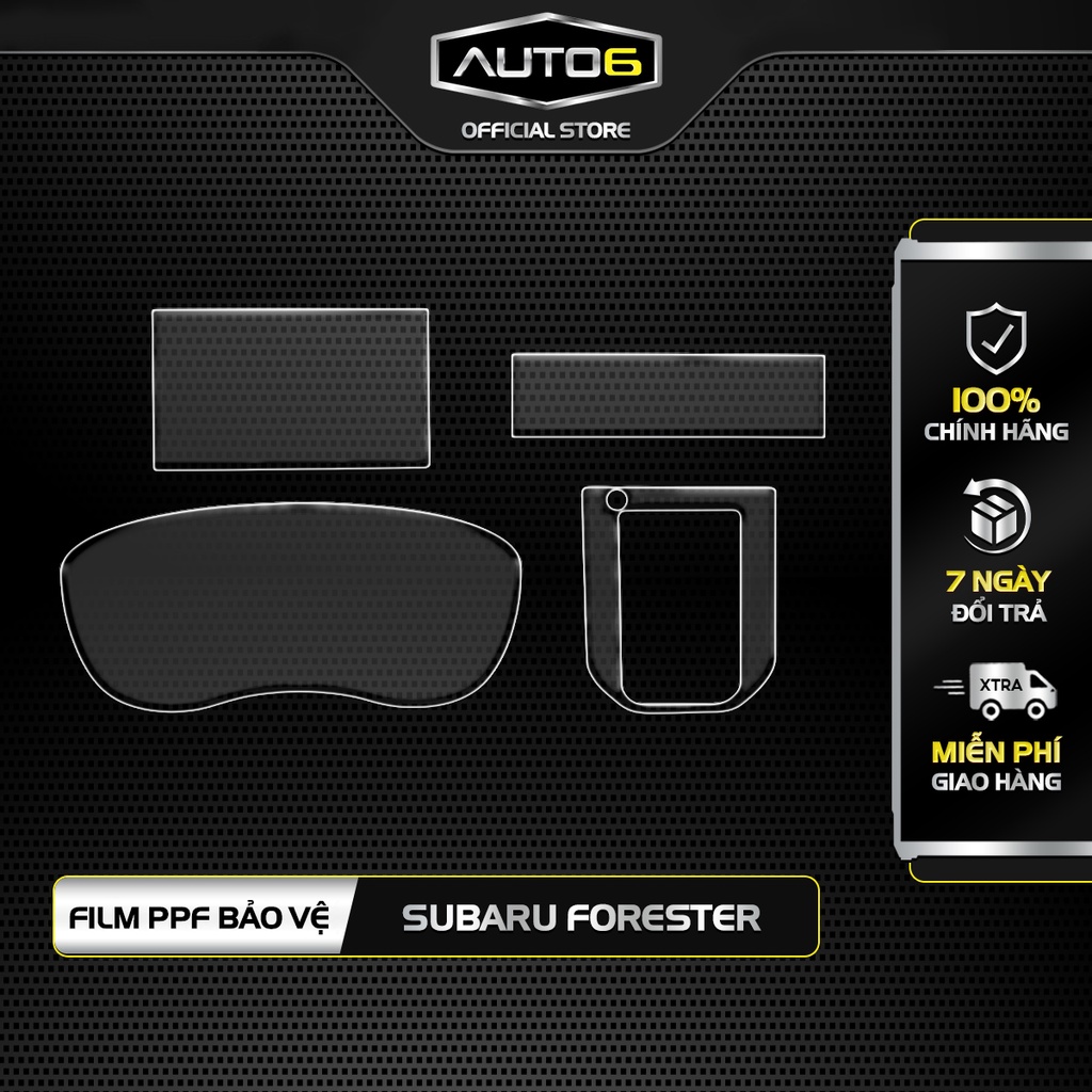 Bộ 3 chi tiết Film PPF trong suốt dán xe SUBARU FORESTER 19-20 chống xước bảo vệ nội thất ô tô - AUTO6