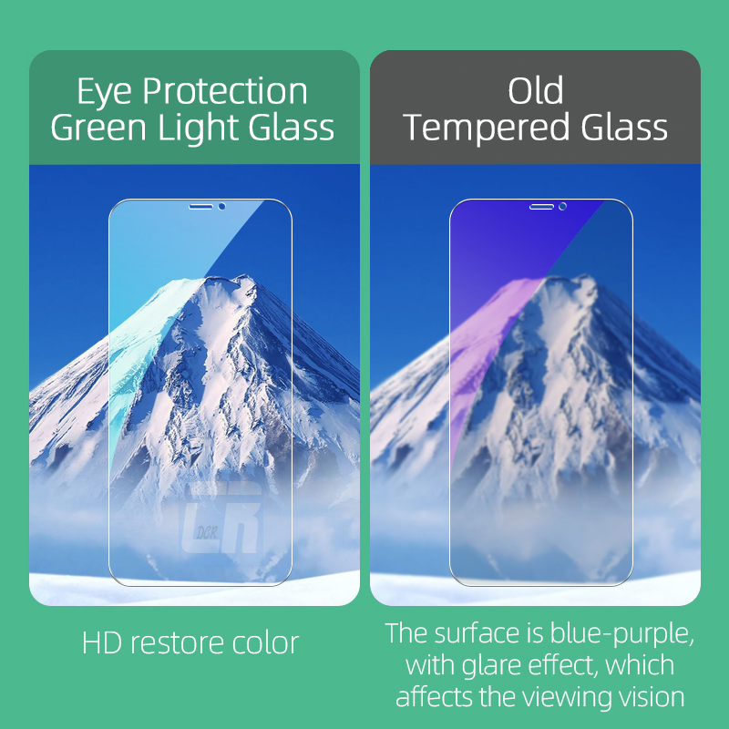 Ốp Điện Thoại Mặt Kính Cường Lực Màu Xanh Lá Cho iPhone 7 8 6 6s Plus X XR XS MAX SE 5 5s 11 12 13 14 Pro