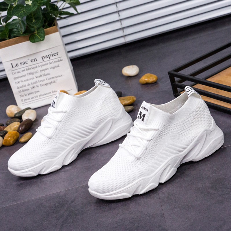 Giày thể thao nữ đế bằng giá rẻ sneaker nữ trắng đen ulzzang cao cấp hot trend AZUKA - M6