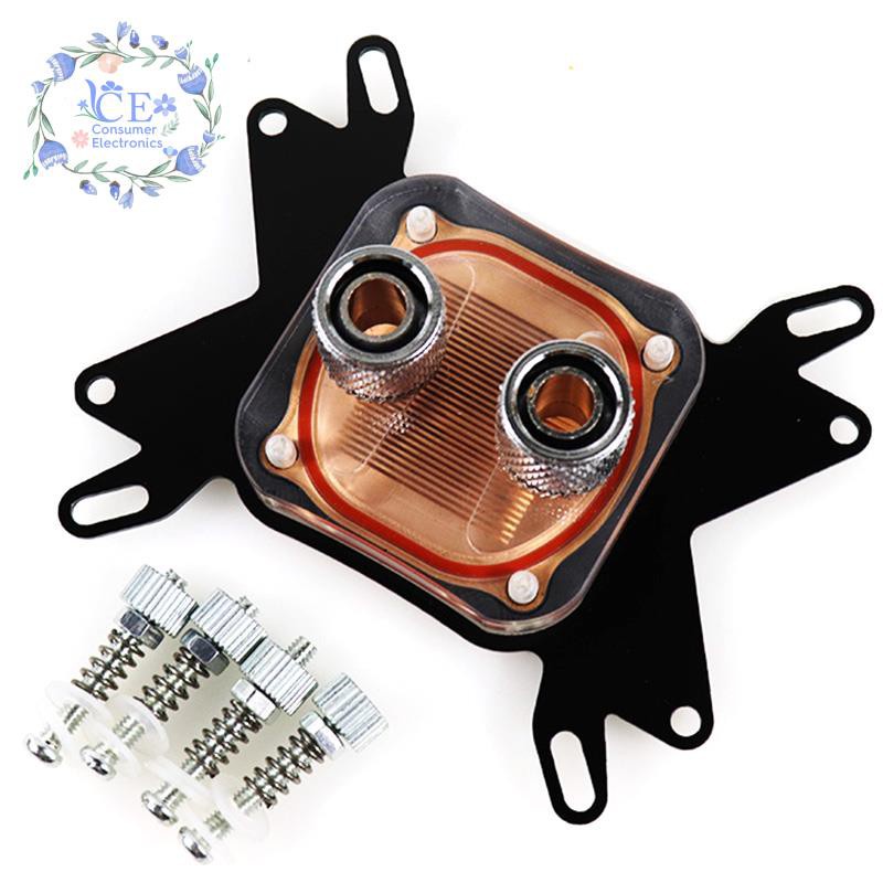 Utility Water Cooling Block for Intel AMD Copper CPU Cooler Heatsink for Computer CPU Radiator Intel Universal