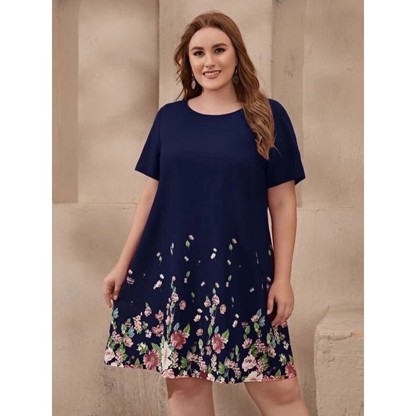 đầm suông big size bông chân xanh size đại 80-120kg