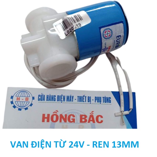 Van điện từ 24V máy lọc nước hai đầu ren trong 13mm