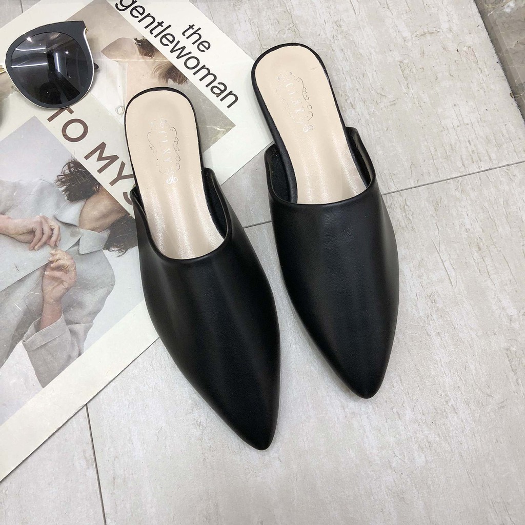 FREESHIP 50K TOÀN QUỐC_Dép mules da thật Sunnie Shoes