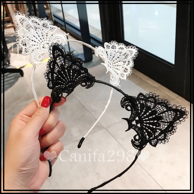 Bờm Tóc - Cài Tóc Tai Mèo Sexy Ren 7002