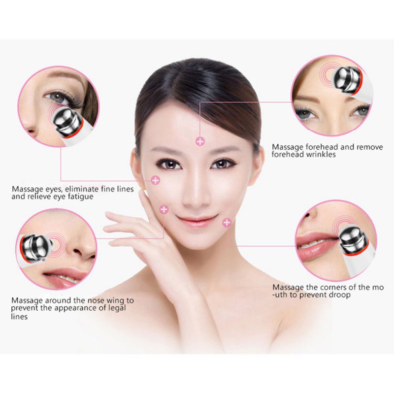 Dụng cụ massage mắt dạng con lăn giảm nếp nhăn quầng thâm chống lão hóa