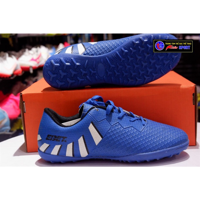 Giày đá bóng ebet - xanh sọc trắng(size38-44)