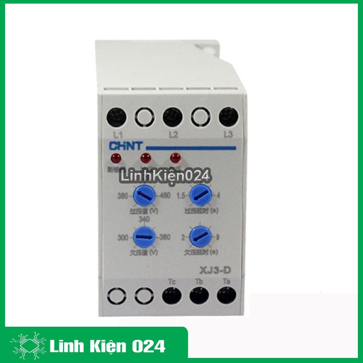 Relay Bảo Vệ Điện Áp 3 Pha CHNT XJ3-D Có Điều Chỉnh ( BH : 1 tháng )