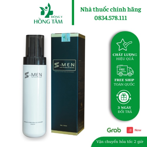Dung dịch vệ sinh nam Smen (150ml) Hương thơm nam tính khử mùi tốt - Đông Y Hồng Tâm.