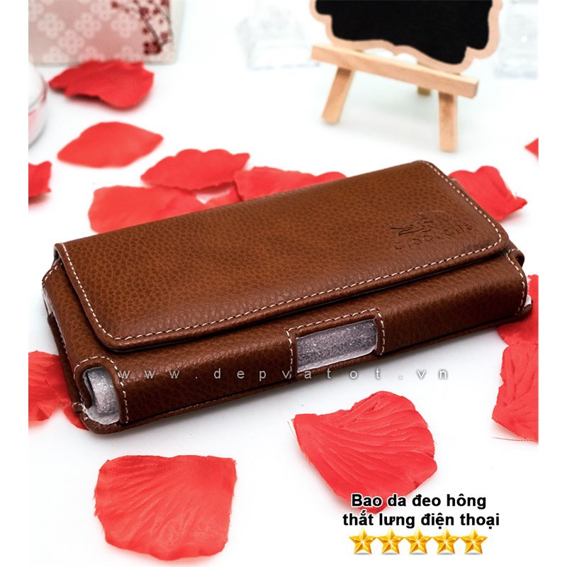 Bao da điện thoại đeo hông , thắt lưng 6 inch