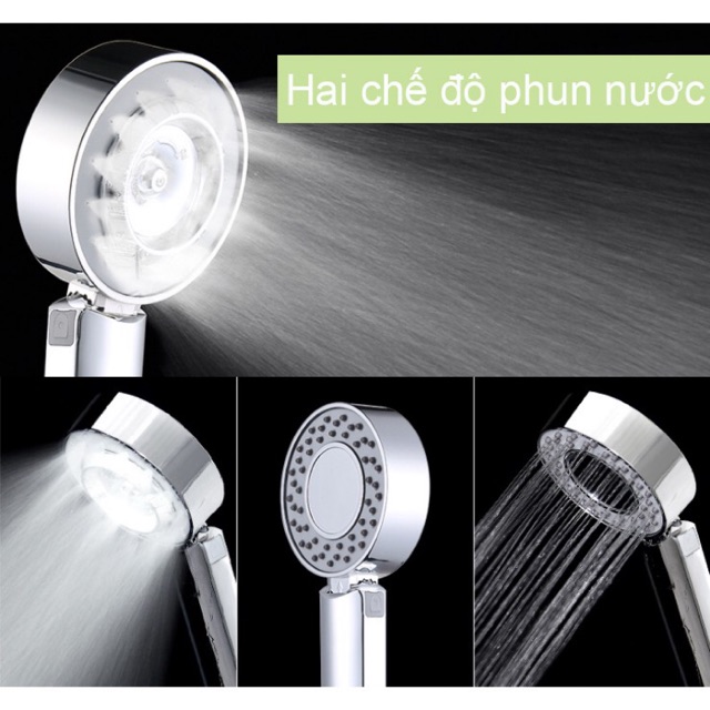 Đầu sen tắm Thông minh 2 chế độ nước + Có khoang chứa Sữa tắm ... (Thiết kế Kiểu mới)
