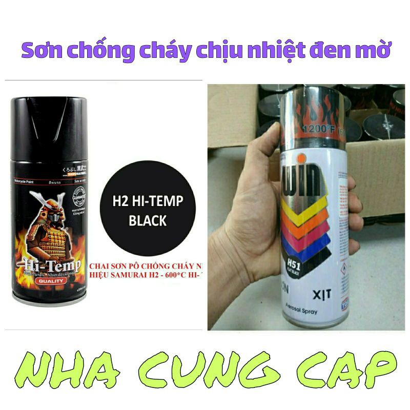 SƠN CHỐNG CHÁY ĐEN MỜ CHỊU NHIỆT CAO CẤP