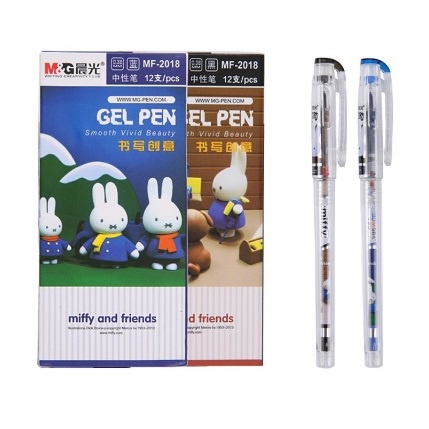 Bút gel nước M&amp;G hình Miffy MF-2018 nét 0.38mm