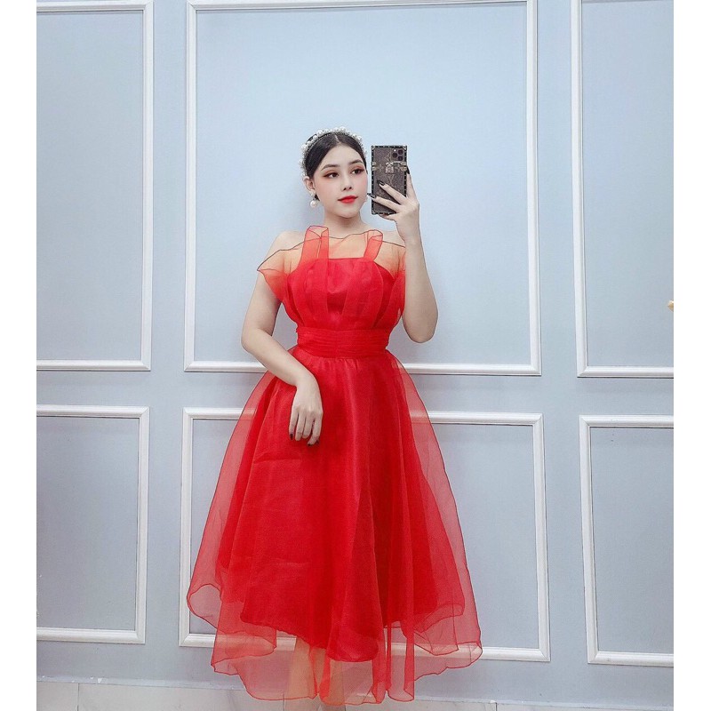 ĐẦM CÚP BO EO XẾP LY