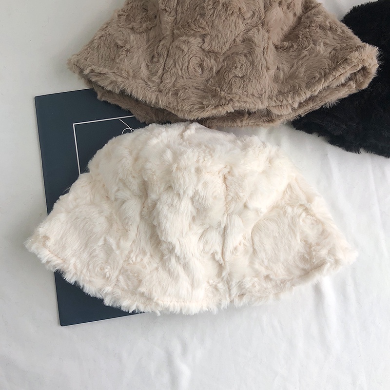 Nón tai bèo vải lông giữ ấm tai màu trơn hợp thời trang thu đông cho nữ