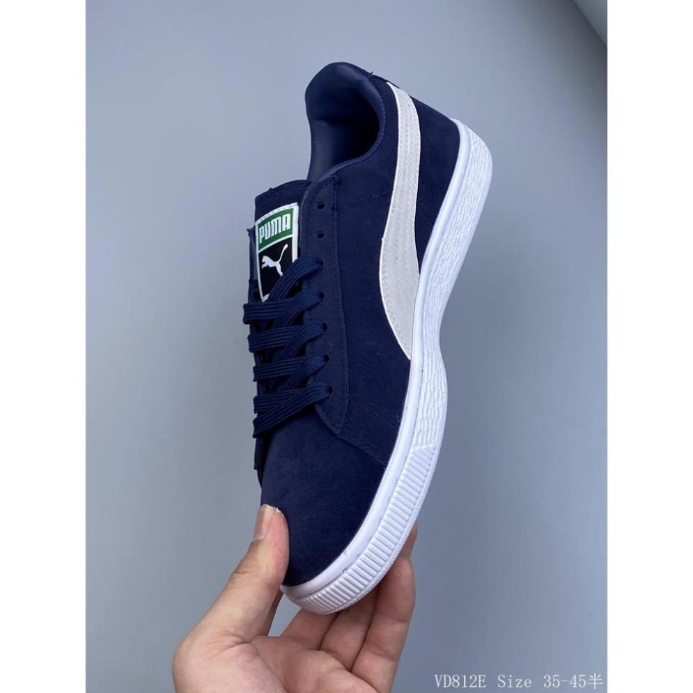 Giày Puma Chất Liệu Da Lộn Cổ Điển Có Chữ Ký Cho Nam Nữ 📞 a 🐨