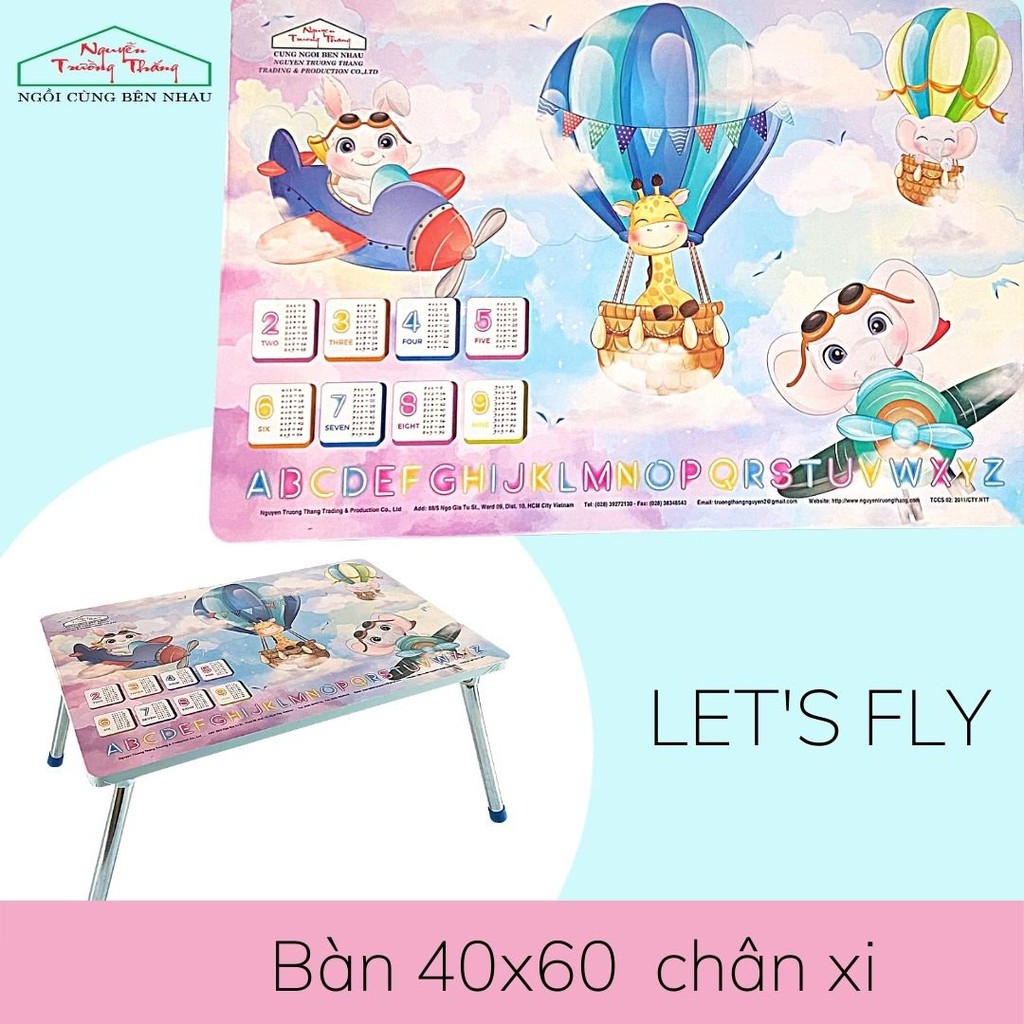 Bàn xếp học sinh xếp gọn 4 chân | Bàn xếp sinh viên ngồi đất size 40*60 | NGUYỄN TRƯỜNG THẮNG Folding Table