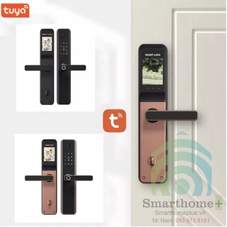 Khóa cửa thông minh tích hợp chuông hình wifi tuya có tiếng việt shp-dl7he