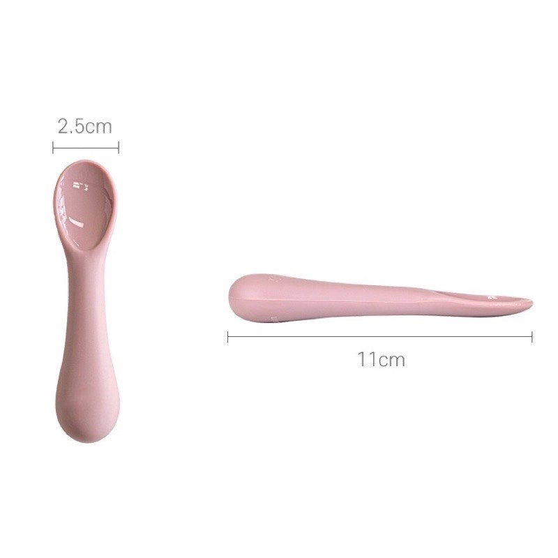 Thìa ăn dặm silicon Bobby Doll cho bé