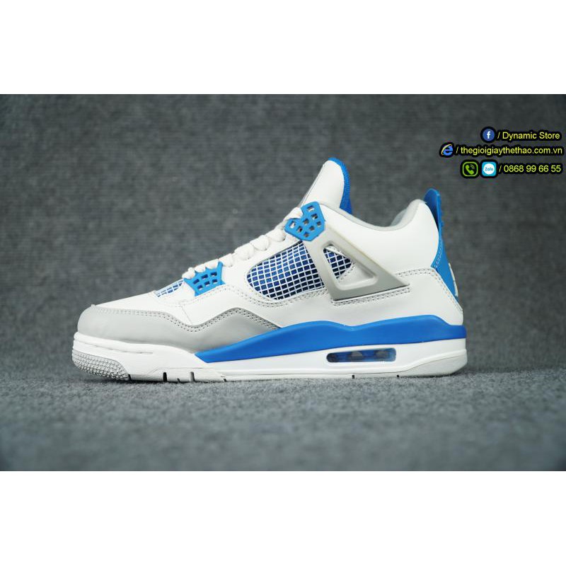 Giày Jordan 4 Retro Military Blue Best Quality