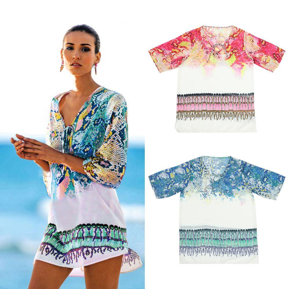 Đầm Maxi Sarong Kaftan Đi Biển Mùa Hè Heceh