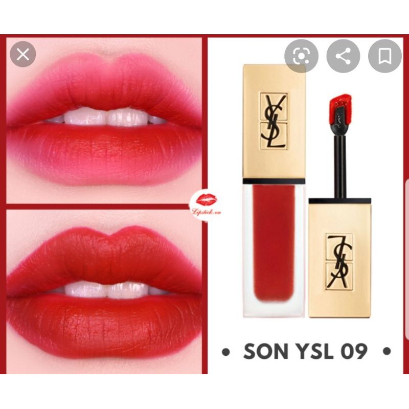 Son YSL 09 Grenat No Rules Màu Đỏ Đậm Gợi Cảm