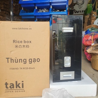 Thùng gạo mặt gương TAKI lắp âm tủ bếp cao cấp mẫu 2022