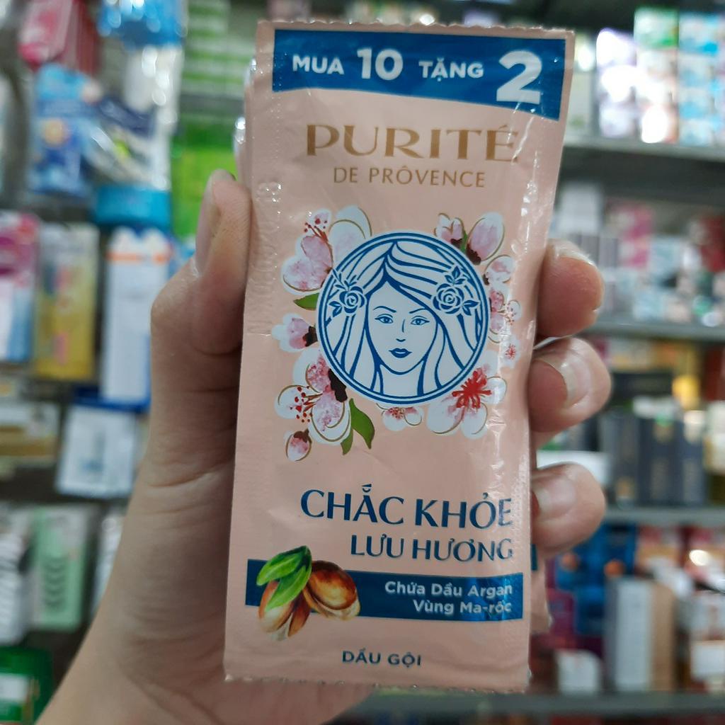 Dầu gội Purite chắc khoẻ lưu hương chứa dầu Argan vùng Ma-rốc (dây 10+2)