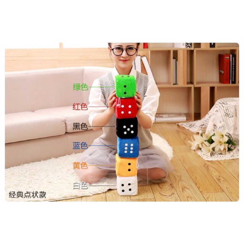 Xúc xắc bọc nhung đk 10cm
