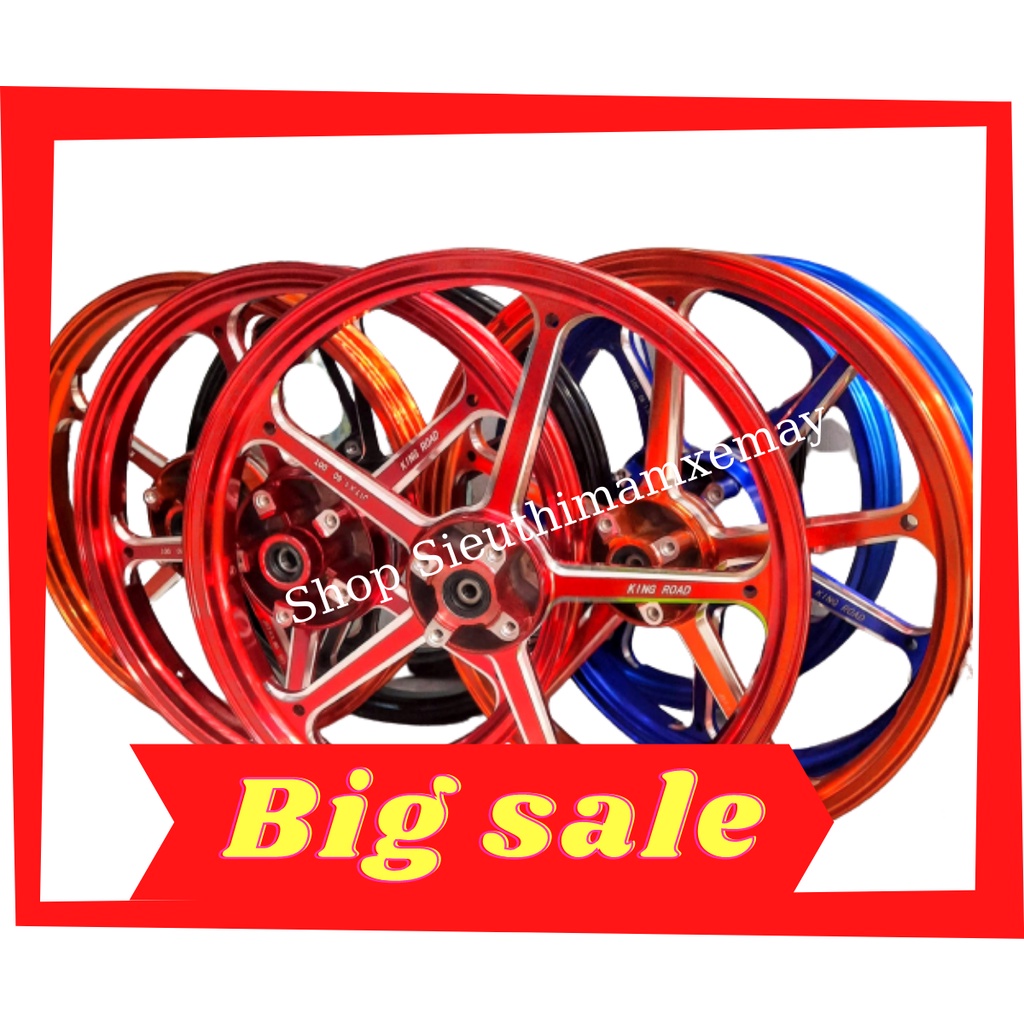 Mâm CNC dùng cho xe Exiter 150-155 bản nhỏ 1.6 trước sau