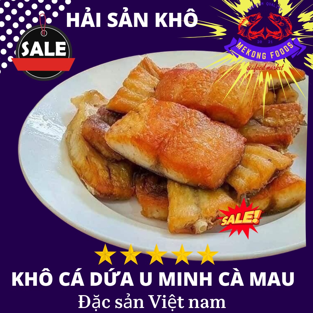 Khô cá dứa 1kg lạt ngon đặc biệt thịt mềm thơm ngon -đảm bảo vệ sinh được hút chân không bảo quản lâu Mekong Foods