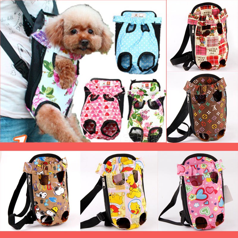 Địu chó mèo - chất liệu vải cao cấp - nhiều màu sắc