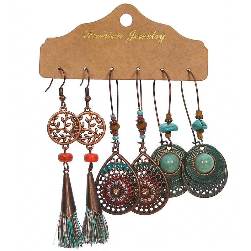 Hoa tai đi biển, Hoa tai Boho phong cách vintage M008