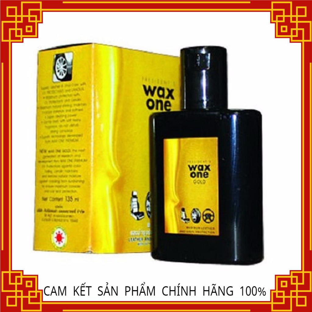 Xi (Dung dịch) làm sạch làm bóng áo da, giả da Wax One Gold