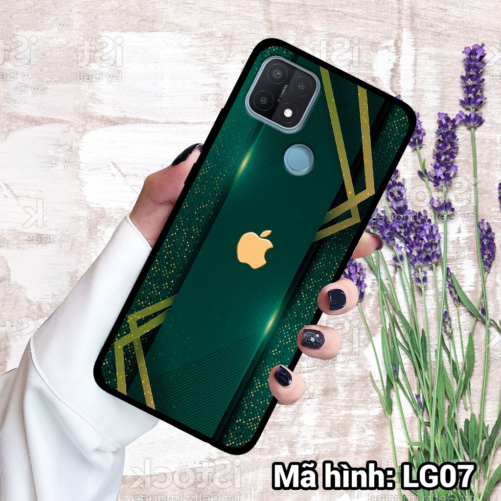 Ốp điện thoại OPPO A15 in hình họa tiết thời thượng,dành cho nam và nữ – lưng kính tráng gương viền dẻo